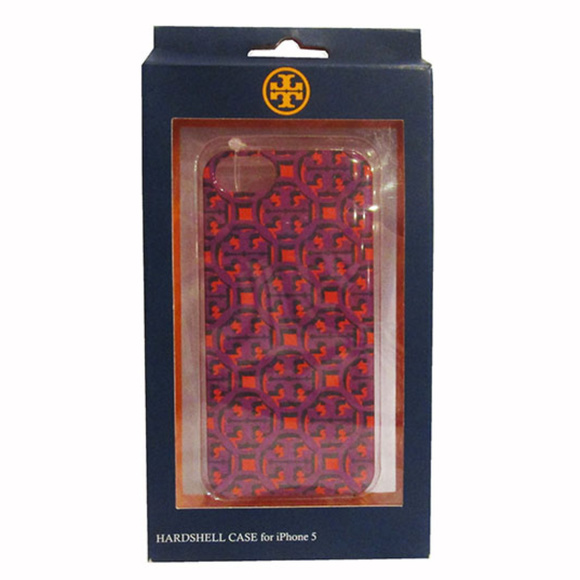 Tory Burch Iphone 5 Case Purple/Orange OS - Picture 3 of 3